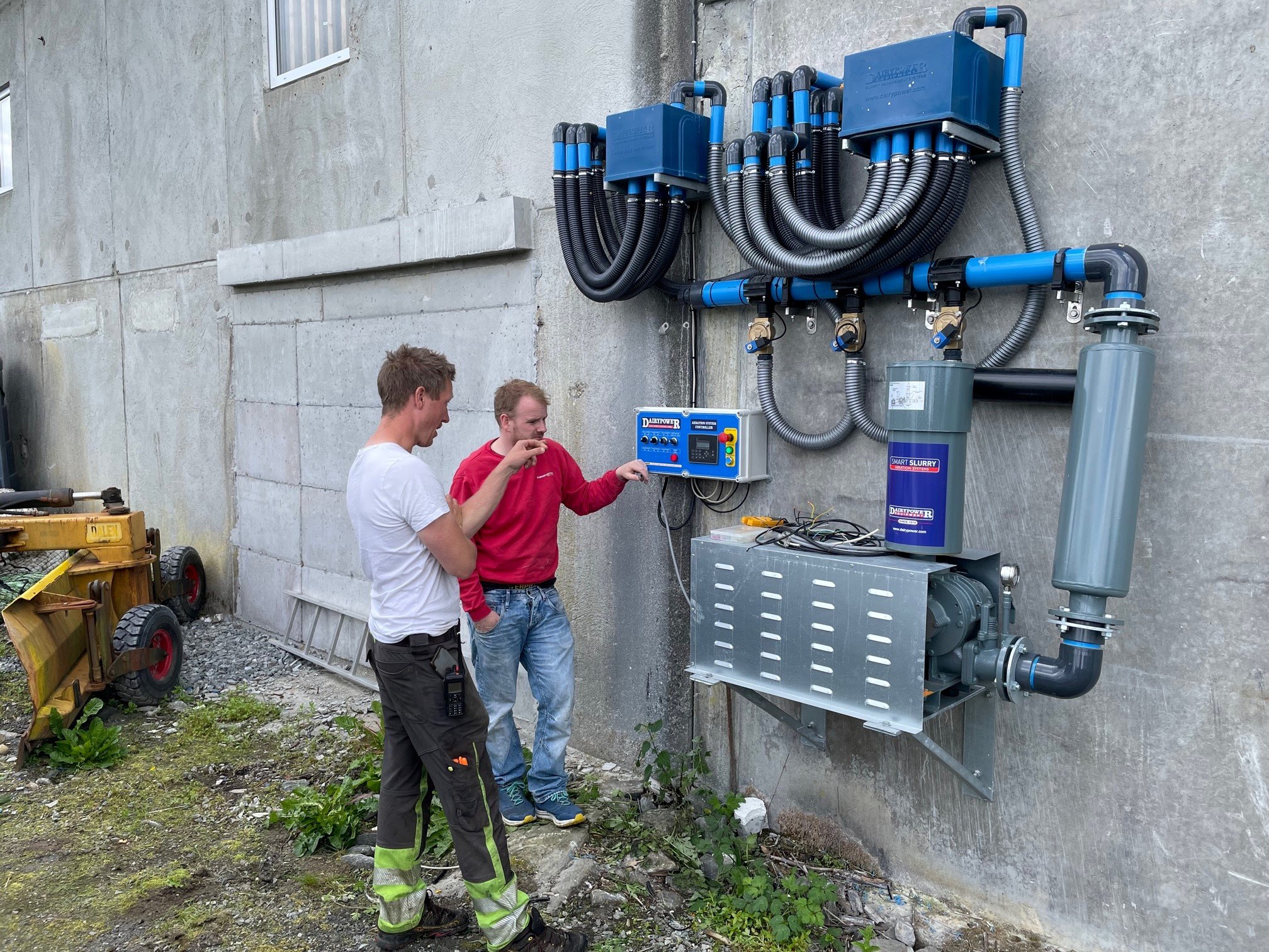 slurry, dairypower, luftomrörning hos Stian Dale Førde i Sveio