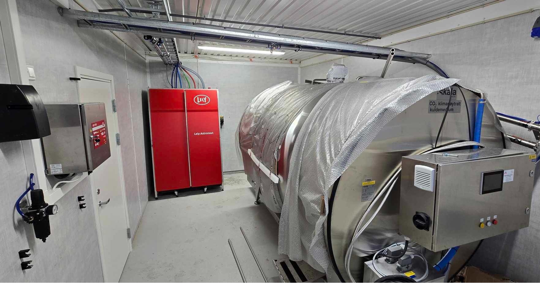 Klart för mjölkproduktion hos Magnus Åsegg, Steinsdalen februari 2025