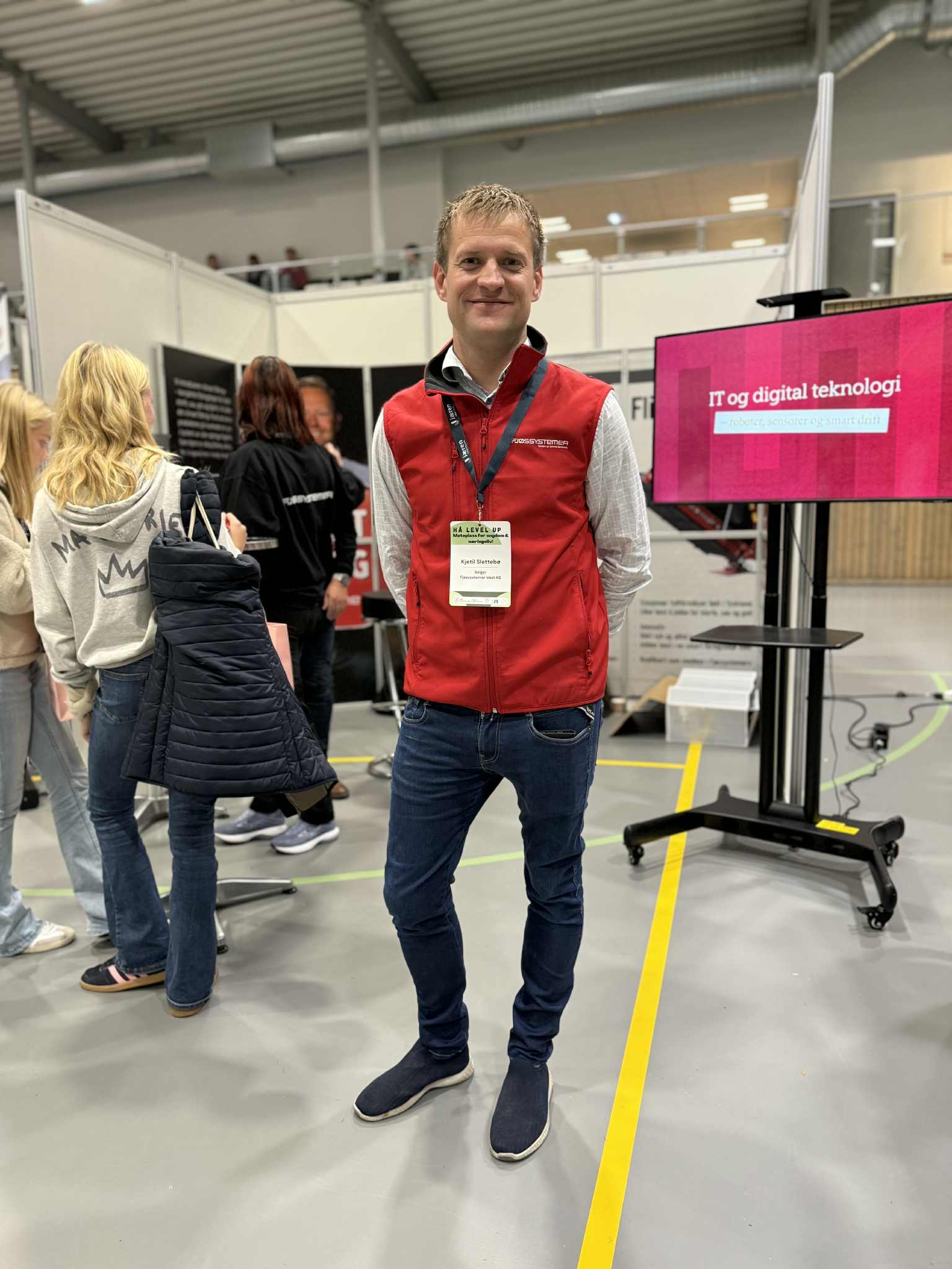 Kjetil Slettebø på yrkesmässan "Hå Level Up", oktober 2025